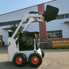 Fornecimento de fábrica na China Máquinas de construção Mini minicarregadeira com rodas Acessórios de operação de mudança rápida com energia diesel