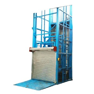 Elevador de carga com trilho de guia duplo hidráulico personalizado usado em oficina/armazém de fábrica 