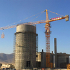 Serviço de guindaste de torre Hammerhead Topkit em fábrica de cimento