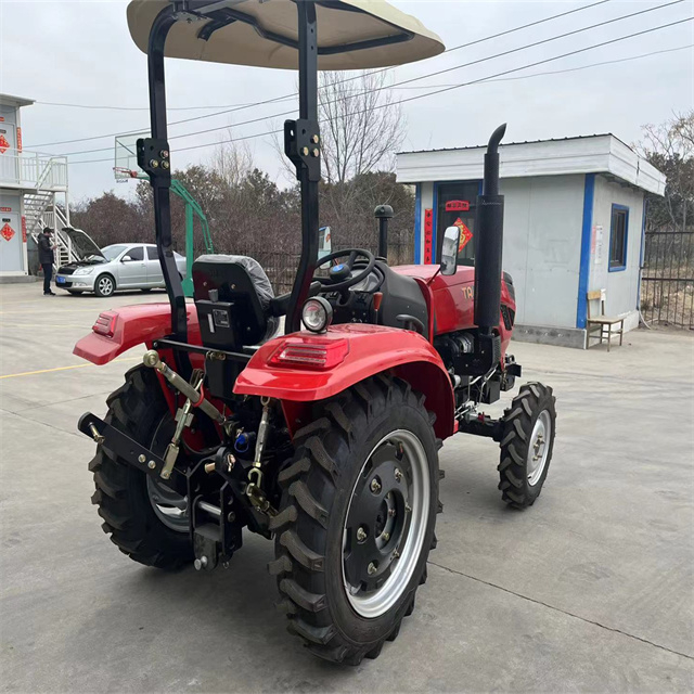 Trator de rodas agrícolas 50hp 4x2 com embreagem de dois estágios 