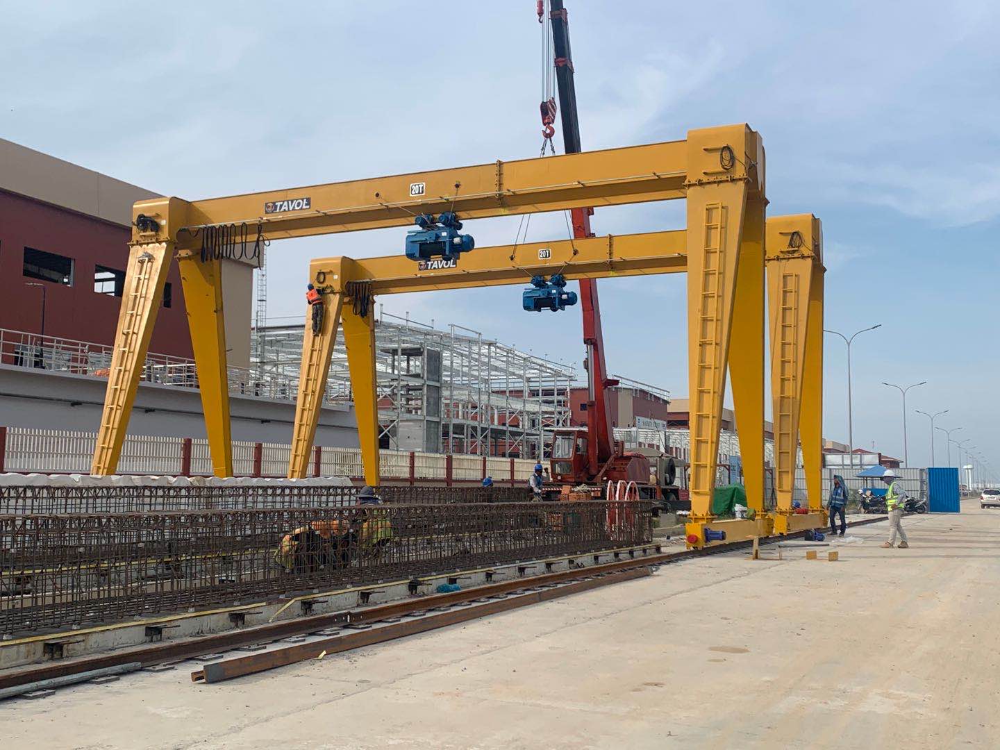 5 toneladas 10 toneladas 12m Span Gantry Crane Virger Single Tavol Finework Gantry Crane