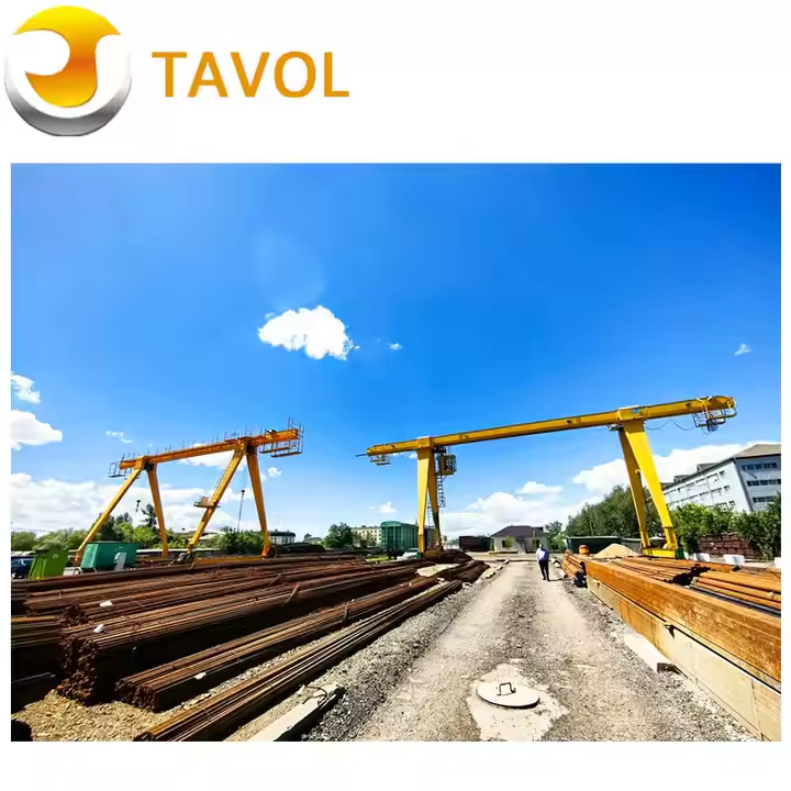 Tavol Brand 20 toneladas de guindaste de pórtico de feixe único universal com talha de corda de arame
