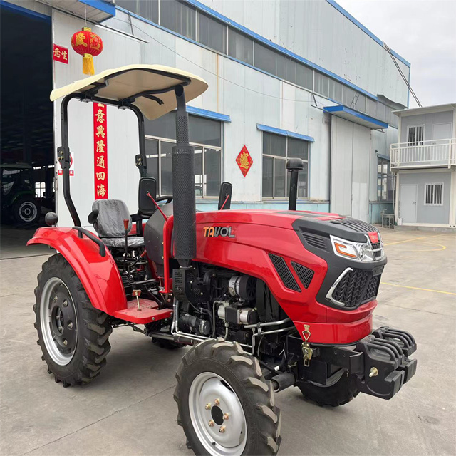 Trator de rodas agrícolas 50hp 4x2 com embreagem de dois estágios 