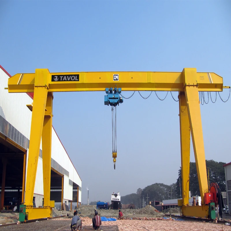 5 toneladas 10 toneladas 12m Span Gantry Crane Virger Single Tavol Finework Gantry Crane