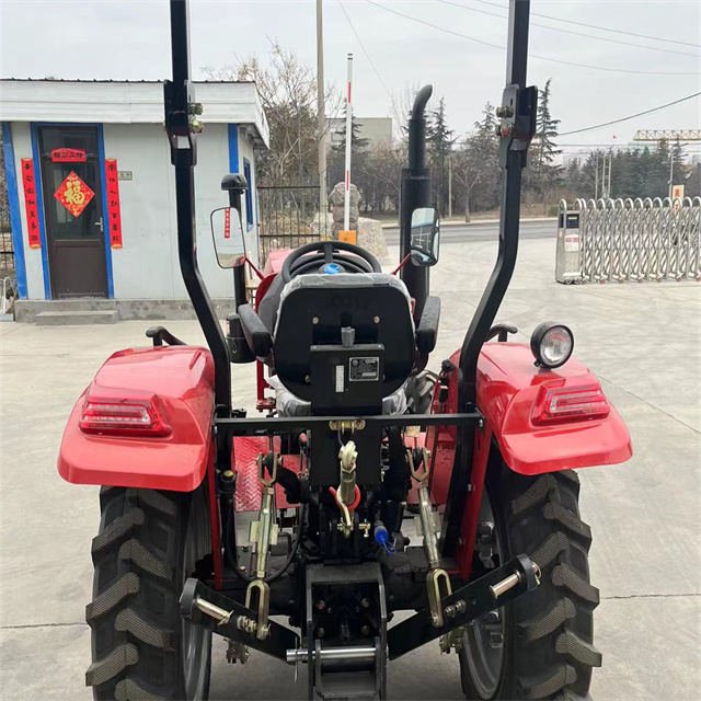 Trator de rodas agrícolas 50hp 4x2 com embreagem de dois estágios 