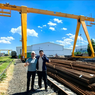 solução de levantamento industrial do período de 12m 5-10 Ton Single Girder Gantry Crane